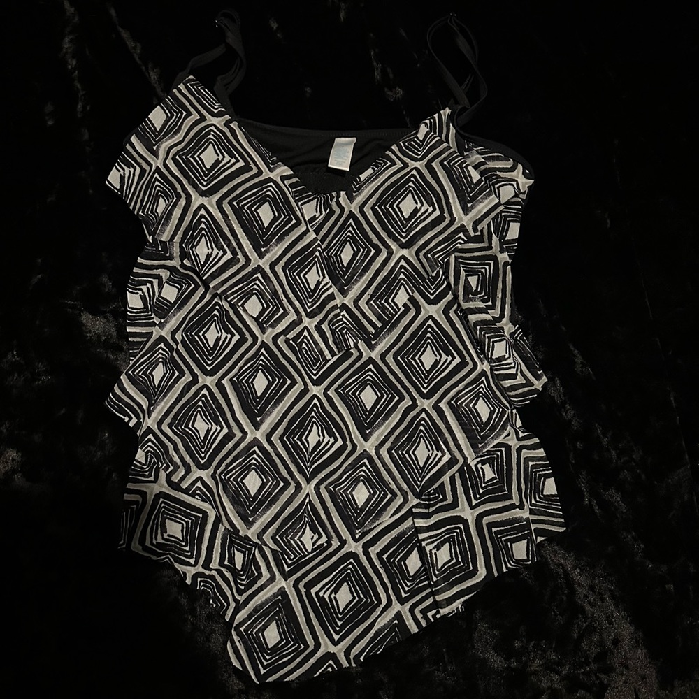 Ruffled Tankini Top